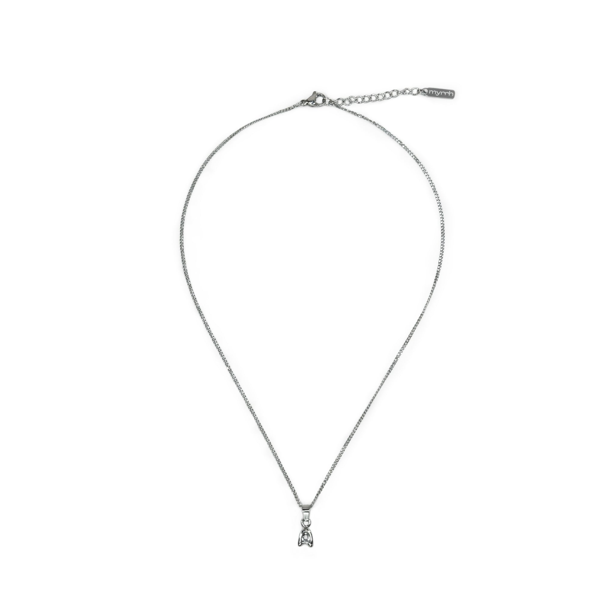 Bubble Initial Necklace