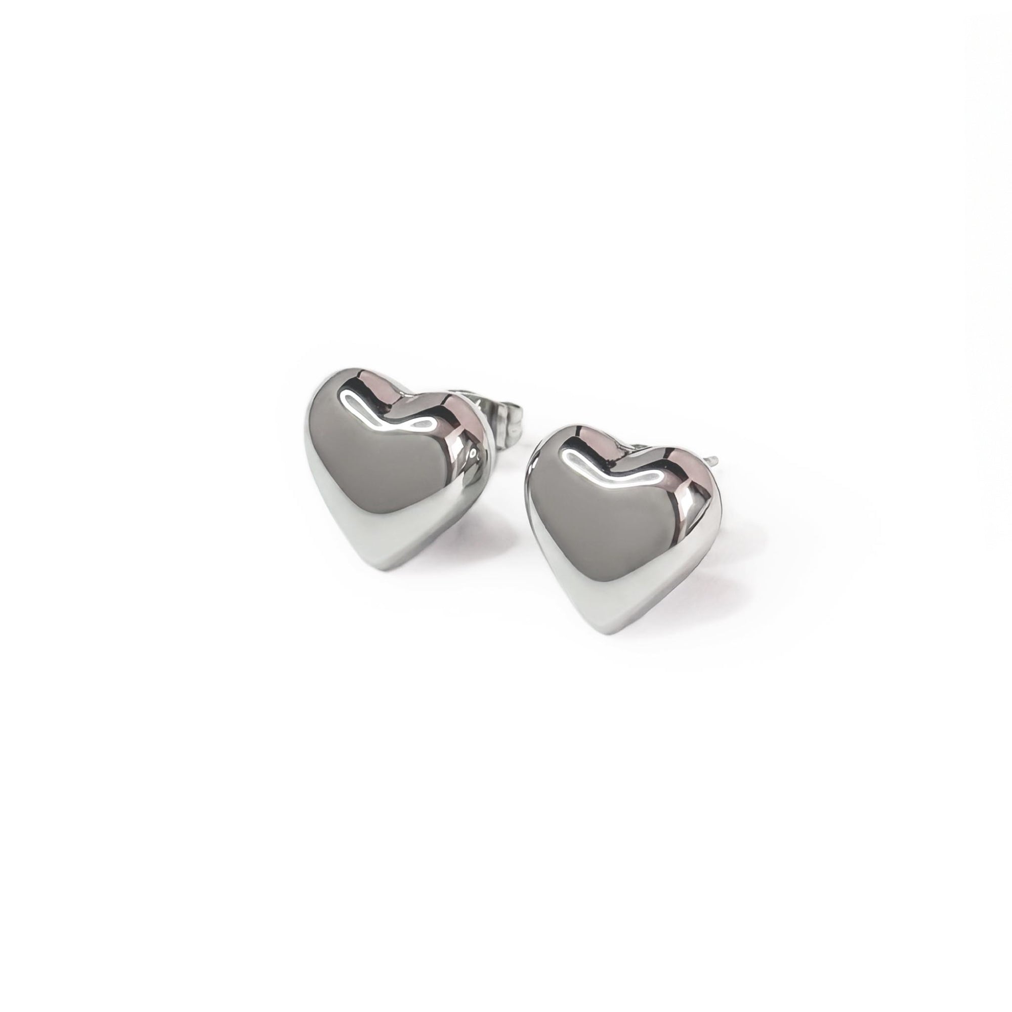 Puffy Heart Studs