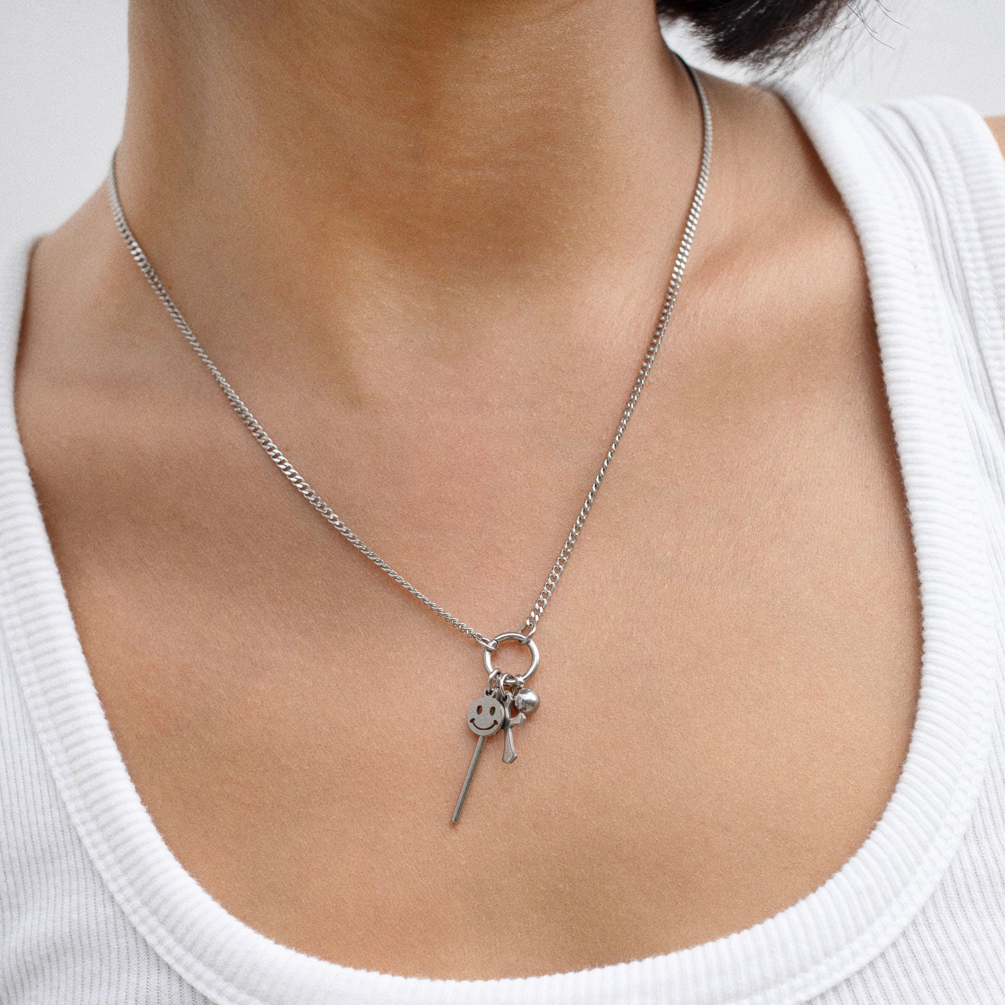 Saint + Smiley Necklace